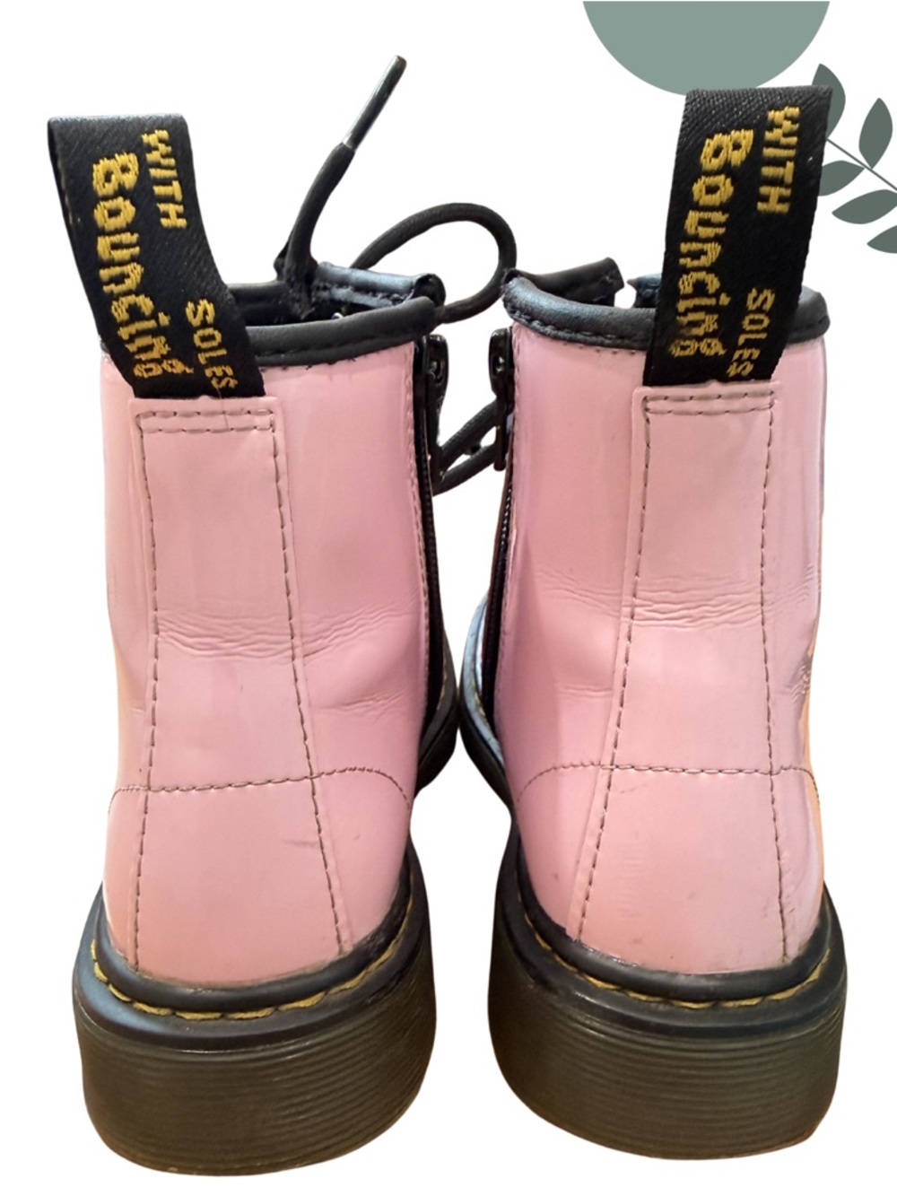 Dr. Martens 1460 J Pink Patent Boots Youth 1 - Picture 5 of 10